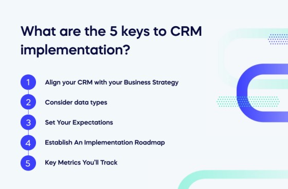 What are the 5 keys to successful CRM Implementation?