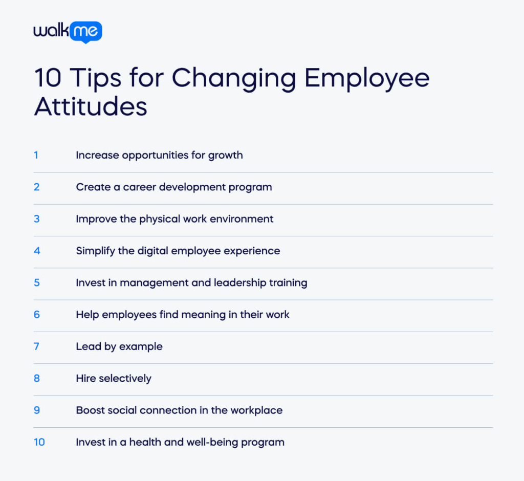 10 Tips for Changing Employee Attitudes