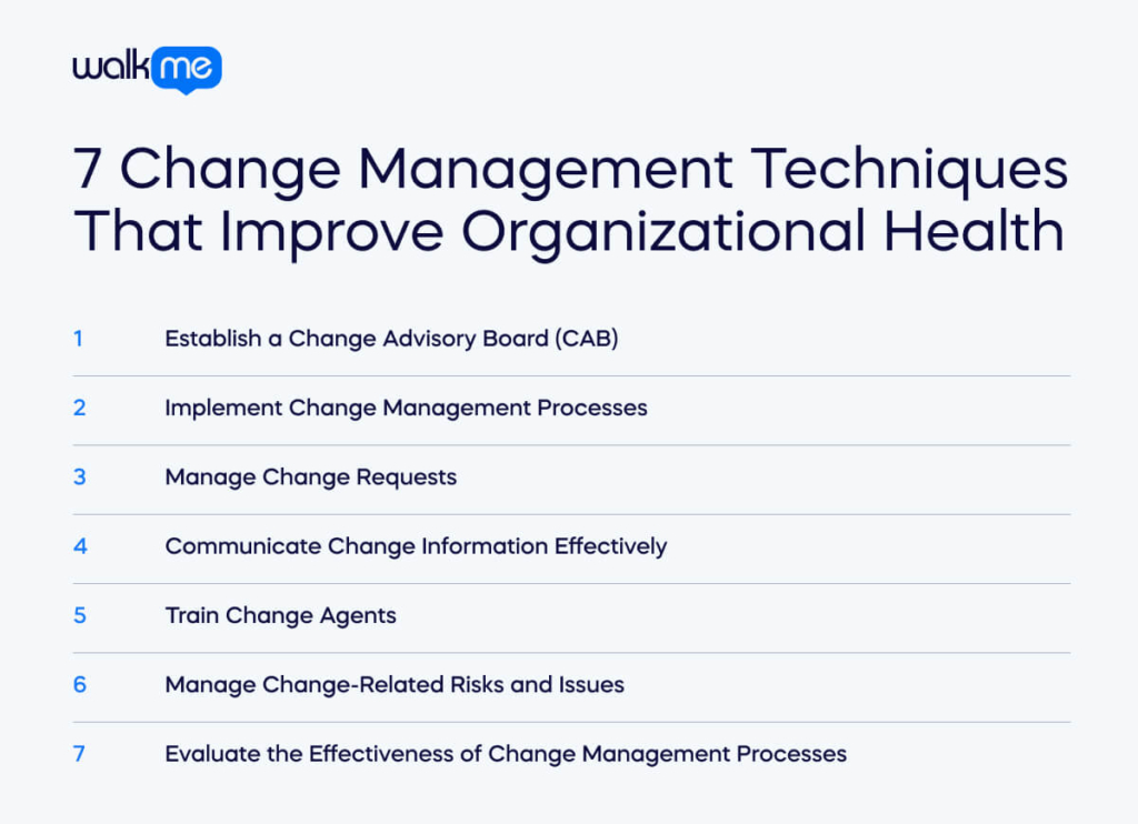 7 Change Management Techniques That Improve Organizational Health