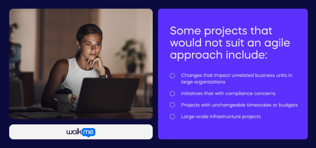 Some projects that would not suit an agile approach include
