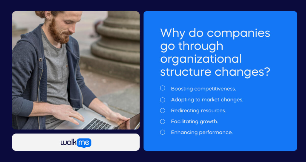 Why do companies go through organizational structure changes