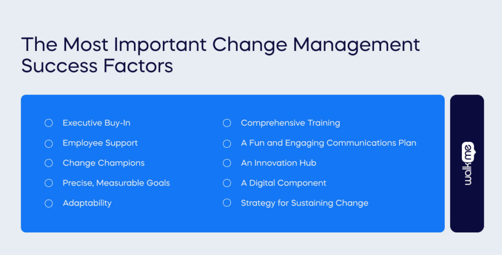 the Most Important Change Management Success Factors