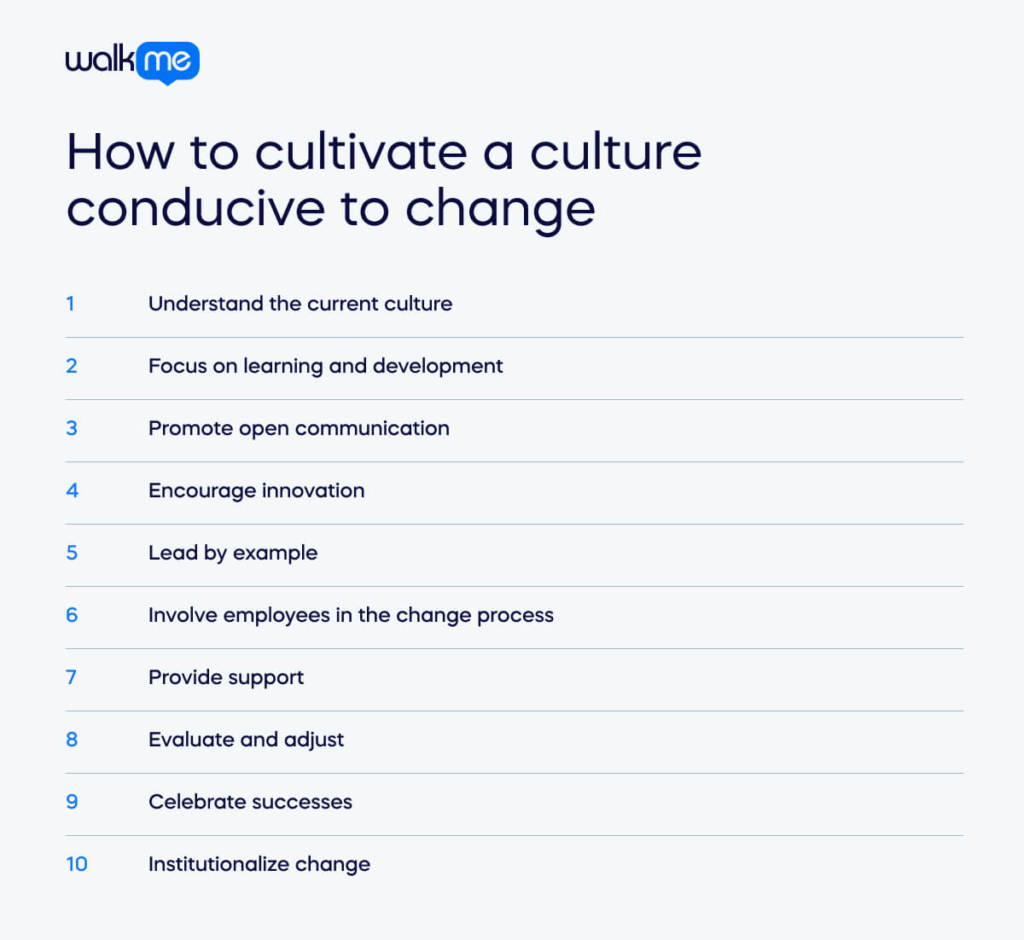 How to cultivate a culture conducive to change (1)