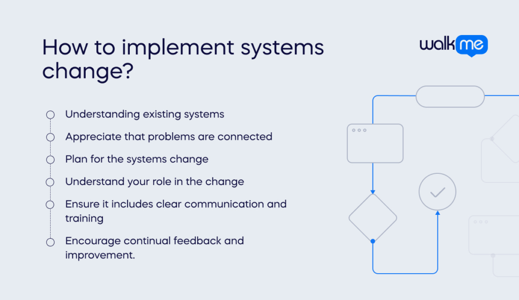 How to implement systems change_