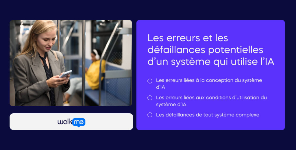 Les erreurs et les défaillances potentielles d’un système qui utilise l’IA