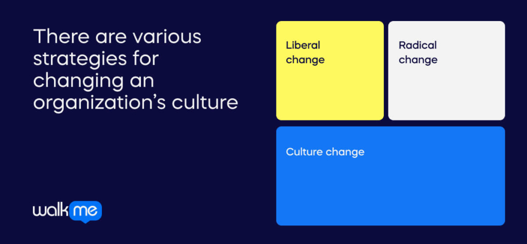 There are various strategies for changing an organization’s culture