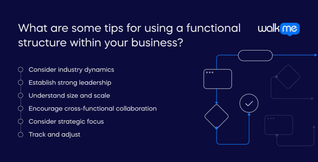 What are some tips for using a functional structure within your business_ (1)