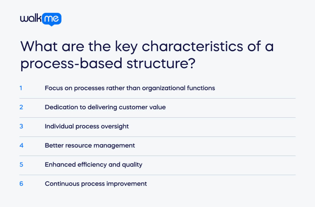 What are the key characteristics of a process-based structure_ (1)