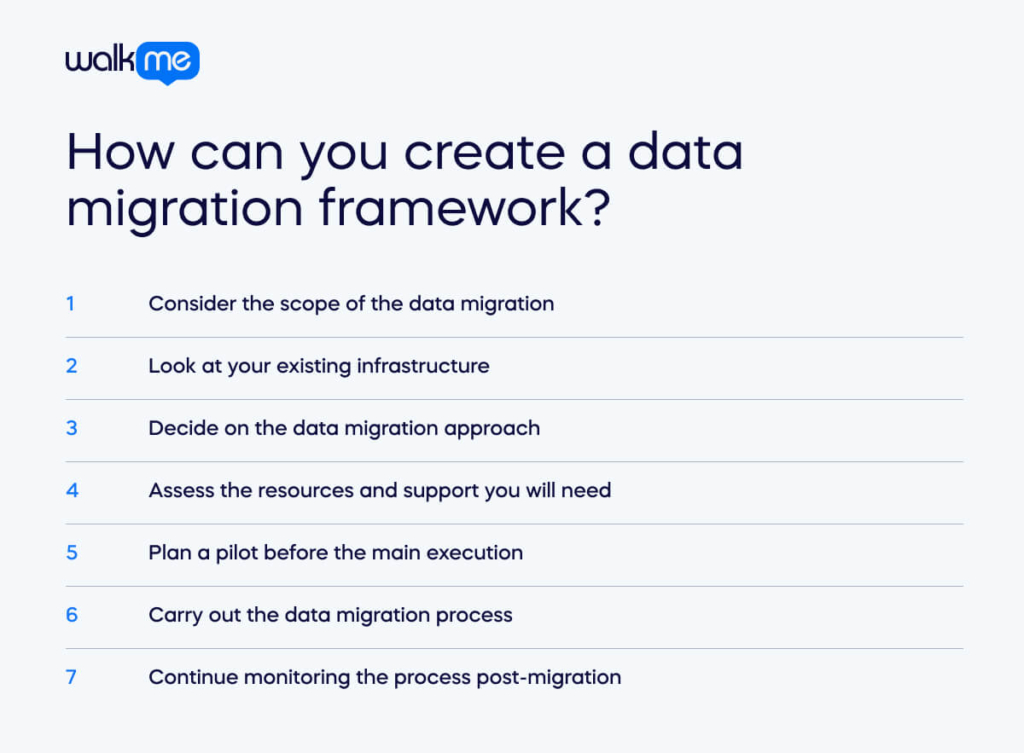 How can you create a data migration framework