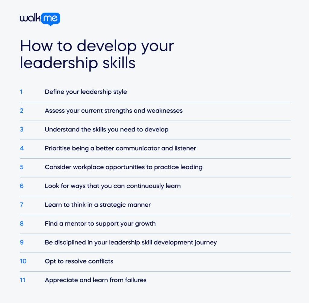 How to develop your leadership skills