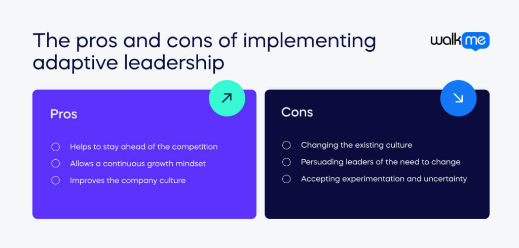 The pros and cons of implementing adaptive leadership