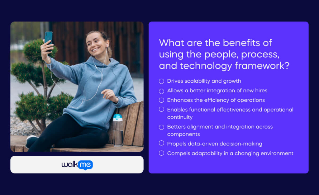 What are the benefits of using the people, process, and technology framework_