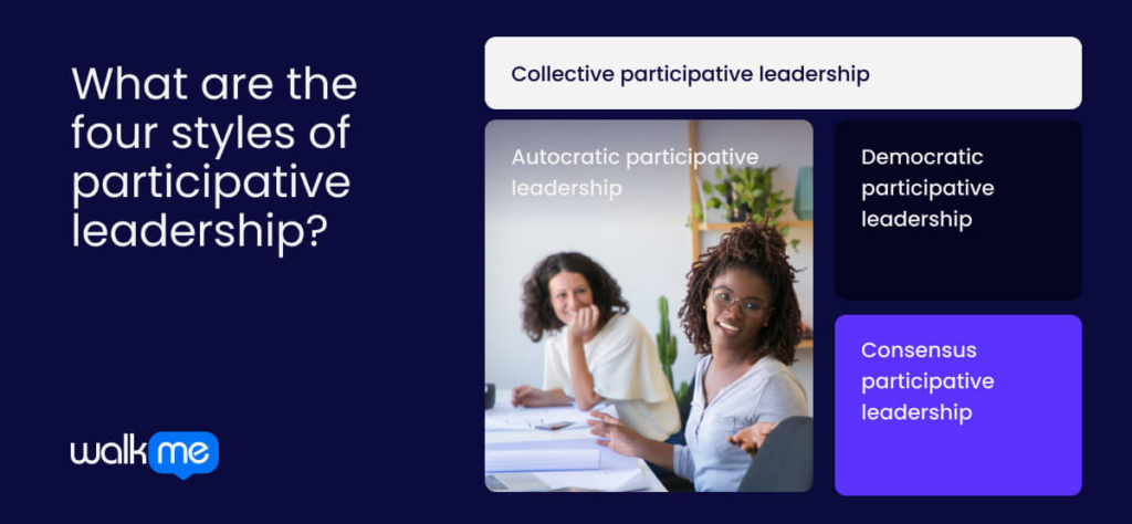 What are the four styles of participative leadership?