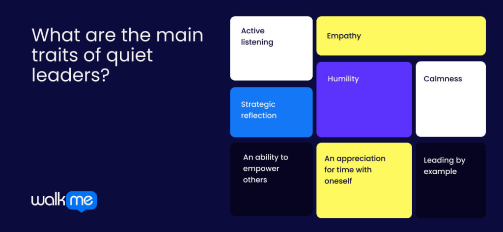 What are the main traits of quiet leaders?