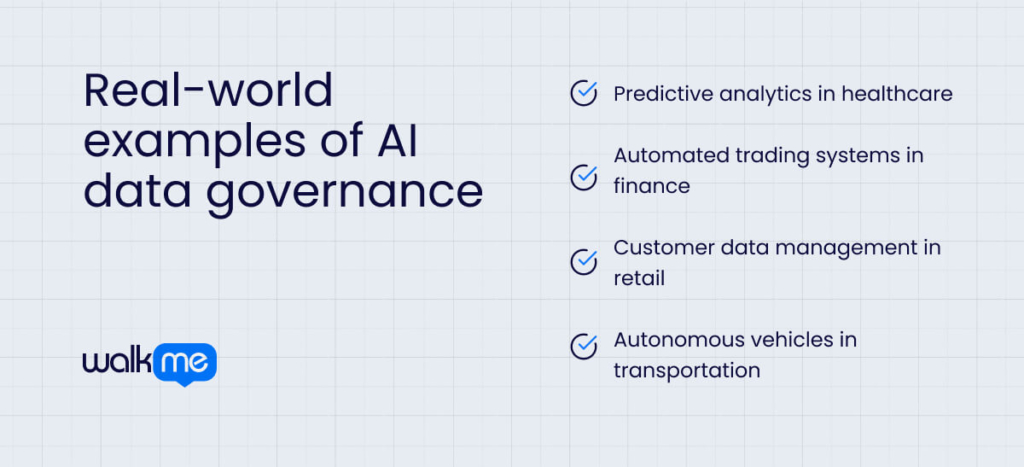 Real-world examples of AI data governance