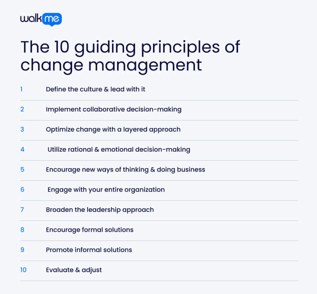 The 10 Guiding Principles of Change Management