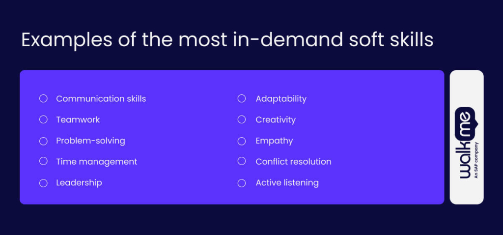 Examples of the most in-demand soft skills