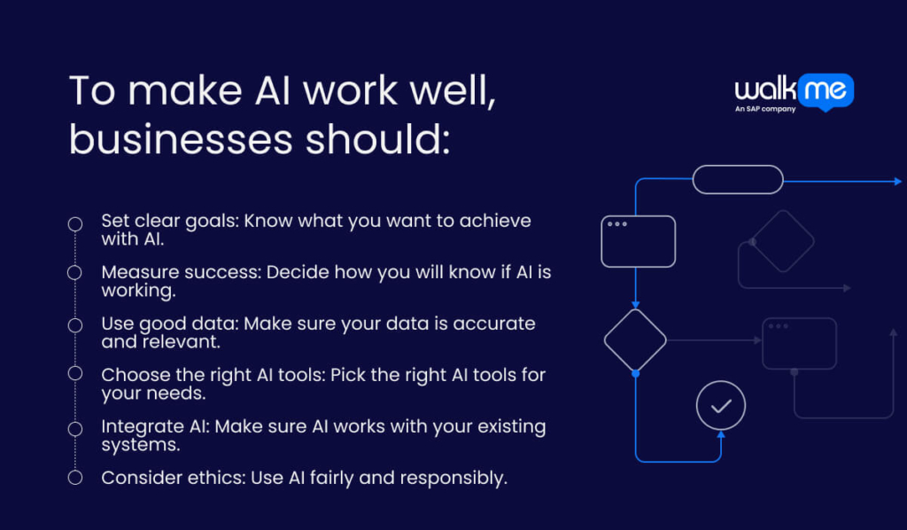 To make AI work well, businesses should
