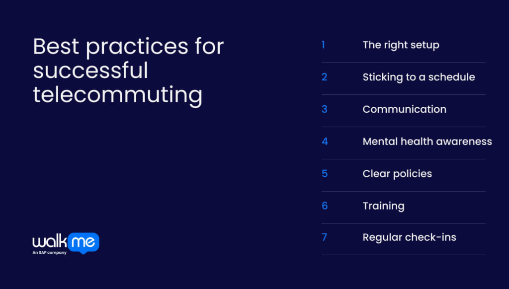 Best practices for successful telecommuting