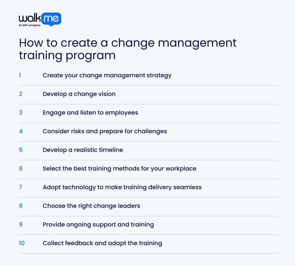 How to Create a Change Management Training Program