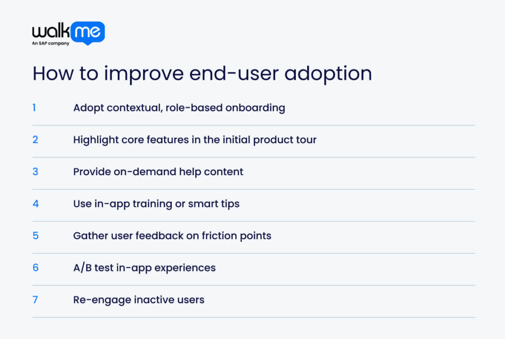 How to improve end-user adoption