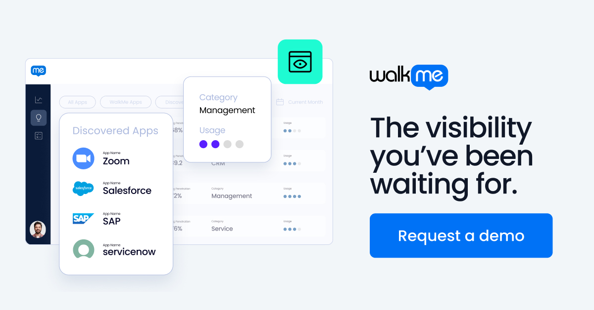 SaaS, Cloud & AI App Discovery & Analytics - WalkMe™ Discovery