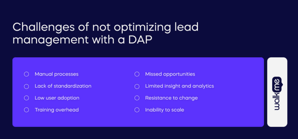 Challenges of not optimizing lead management with a DAP