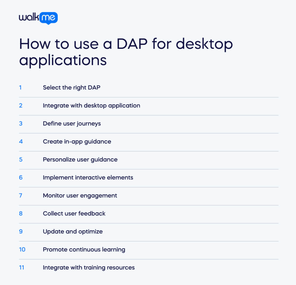 How to use a DAP for desktop applications 