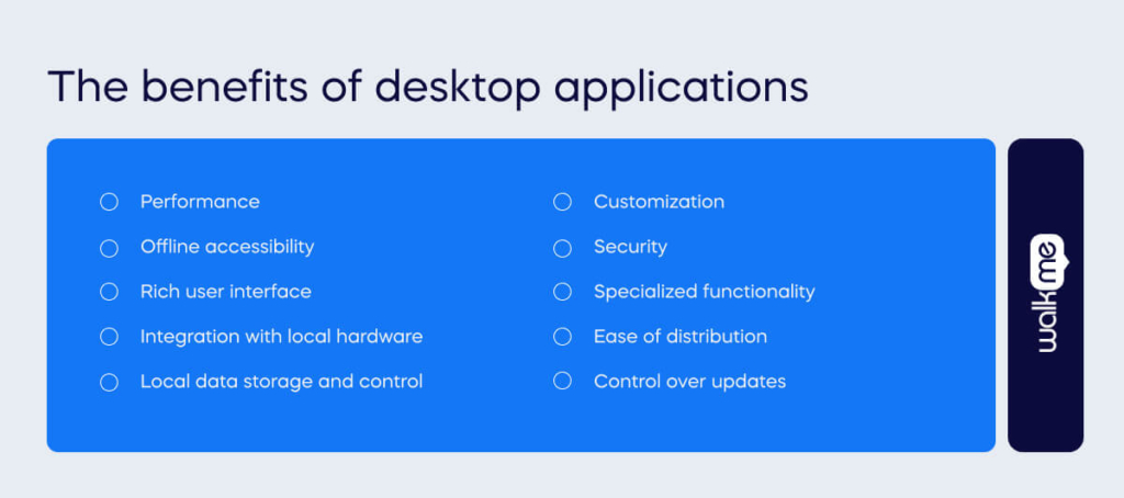 The benefits of desktop applications 