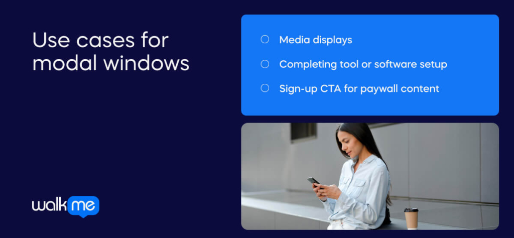 Use cases for modal windows 