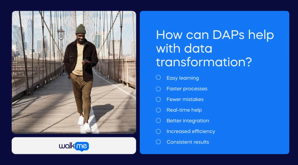 How can DAPs help with data transformation?